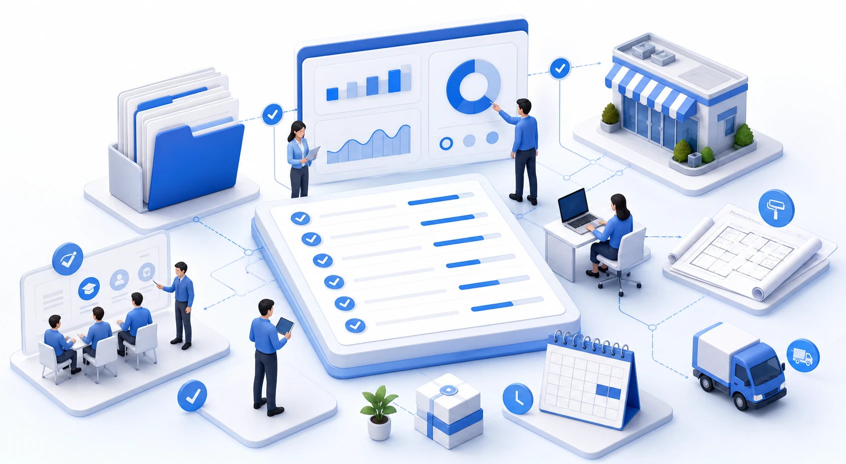 Franchisor headquarters tasks that continue through the franchise location opening.