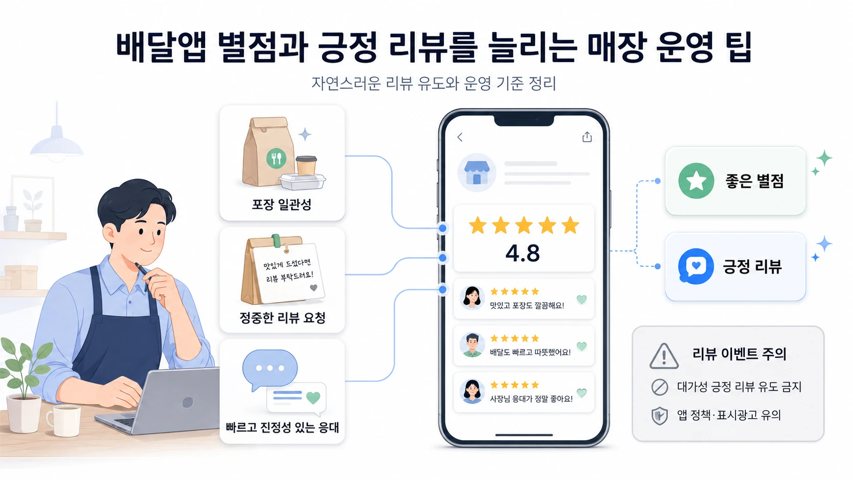 Tips for increasing delivery‑app star ratings and positive reviews