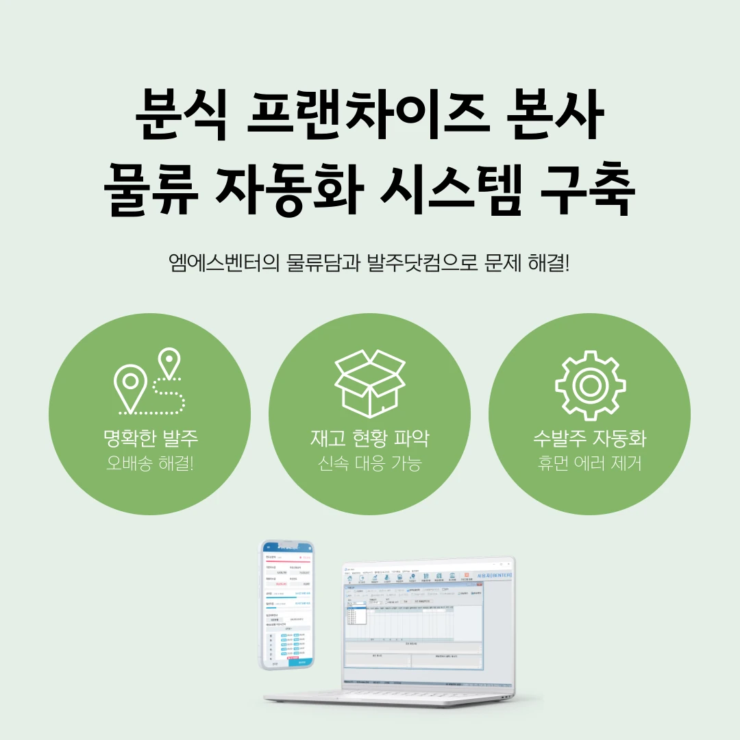 Headquarters order management system designed with Sodam and Balju.com